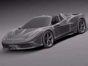 Ferrari 458 Speciale A 2015 3D Model