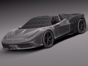 Ferrari 458 Speciale A 2015 3D Model