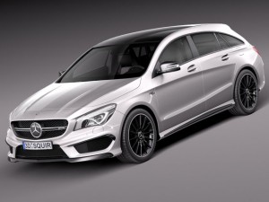 Mercedes-Benz CLA AMG Shooting Brake 2016 3D Model