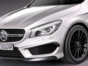 Mercedes-Benz CLA AMG Shooting Brake 2016 3D 模型