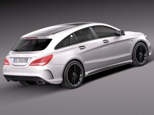 Mercedes-Benz CLA AMG Shooting Brake 2016 3D 模型