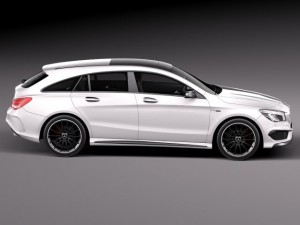 Mercedes-Benz CLA AMG Shooting Brake 2016 3D 模型
