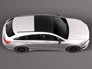 Mercedes-Benz CLA AMG Shooting Brake 2016 3D 模型