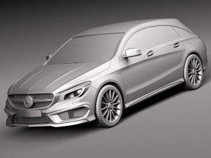 Mercedes-Benz CLA AMG Shooting Brake 2016 3D 模型