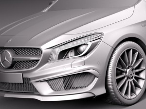 Mercedes-Benz CLA AMG Shooting Brake 2016 3D 模型