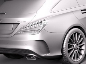 Mercedes-Benz CLA AMG Shooting Brake 2016 3D 模型
