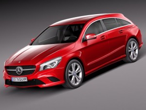Mercedes-Benz CLA Shooting Brake 2016 Modelo 3D