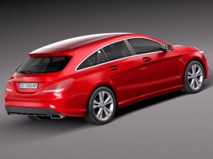 Mercedes-Benz CLA Shooting Brake 2016 3D Модель