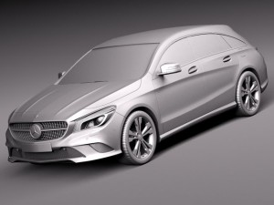 Mercedes-Benz CLA Shooting Brake 2016 3D Модель