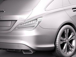 Mercedes-Benz CLA Shooting Brake 2016 3D Модель