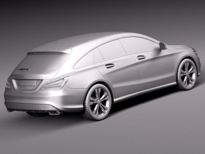 Mercedes-Benz CLA Shooting Brake 2016 3D Модель