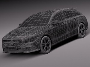Mercedes-Benz CLA Shooting Brake 2016 3D Модель