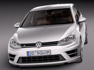 Volkswagen Golf VII R 5-door 2015 3D Model