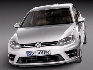 Volkswagen Golf VII R 5-drzwiowy 2015r Model 3D