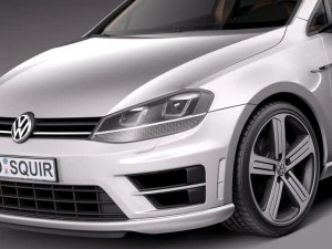 Volkswagen Golf VII R 5-drzwiowy 2015r Model 3D