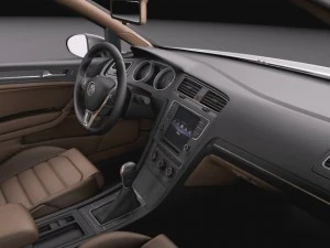 Volkswagen Golf VII R 5-drzwiowy 2015r Model 3D