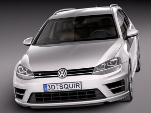 Volkswagen Golf VII R Variant 2015 Modelo 3D