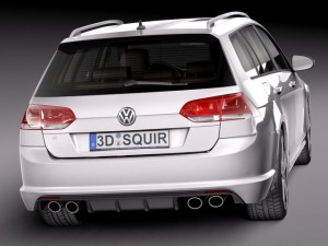 Volkswagen Golf VII R Variant 2015 Modelo 3D