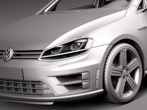 Volkswagen Golf VII R Variant 2015 Modelo 3D