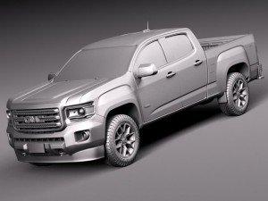 GMC Canyon Doublecab 2015 3D Model