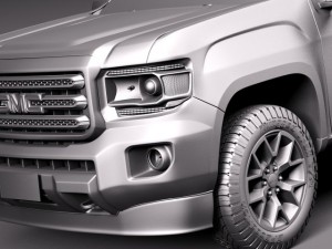 GMC Canyon Doublecab 2015 3D Model