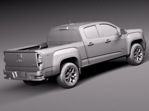 GMC Canyon Doublecab 2015 3D Model