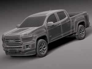 GMC Canyon Doublecab 2015 3D Model