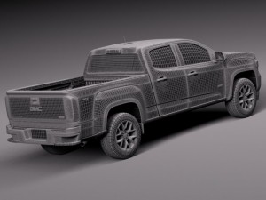 GMC Canyon Doublecab 2015 3D Model