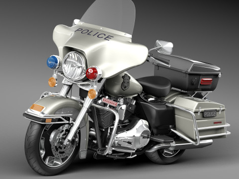 Harley-Davidson Electra Glide Police 2013 3D मॉडल