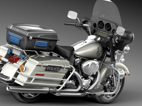 Harley-Davidson Electra Glide Police 2013 Modello 3D
