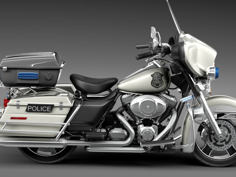Harley-Davidson Electra Glide Police 2013 Modello 3D