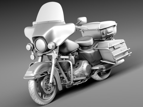 Harley-Davidson Electra Glide Police 2013 Modello 3D