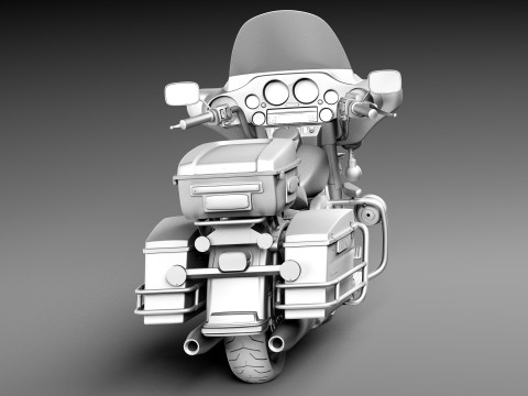 Harley-Davidson Electra Glide Police 2013 Modello 3D