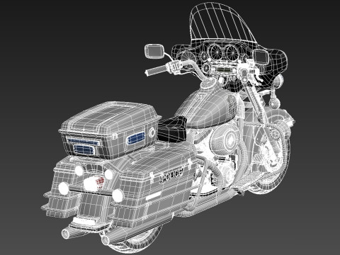 Harley-Davidson Electra Glide Police 2013 Modello 3D