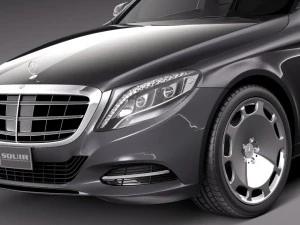 Mercedes-Benz S-class Maybach 2016 3D Model