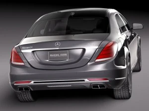 Mercedes-Benz S-class Maybach 2016 3D Model
