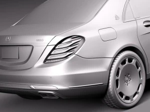 Mercedes-Benz S-class Maybach 2016 3D Model