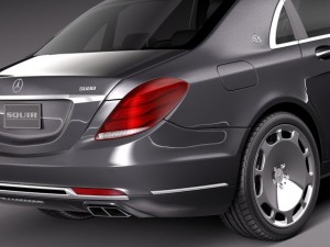 Mercedes-Benz S-class Maybach 2016 3D Model