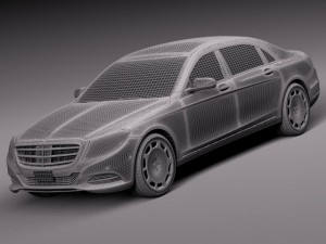Mercedes-Benz S-class Maybach 2016 3D Model