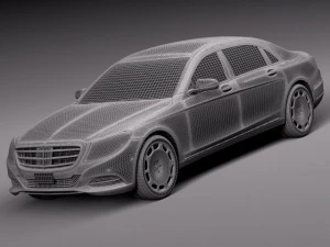 Mercedes-Benz S-class Maybach 2016 3D Model