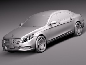Mercedes-Benz S-class Maybach 2016 3D Model