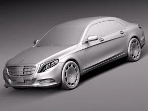 Mercedes-Benz S-class Maybach 2016 3D Model