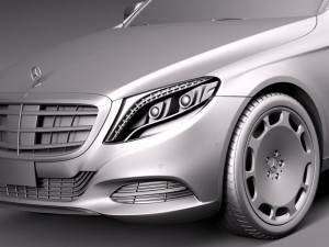 Mercedes-Benz S-class Maybach 2016 3D Model