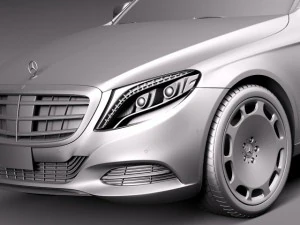 Mercedes-Benz S-class Maybach 2016 3D Model