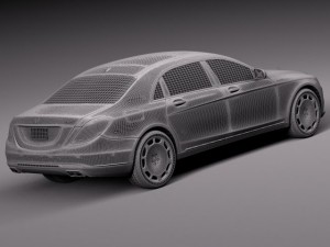 Mercedes-Benz S-class Maybach 2016 3D Model