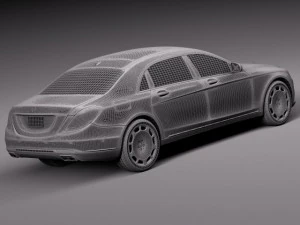 Mercedes-Benz S-class Maybach 2016 3D Model