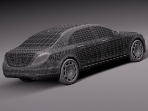 Mercedes-Benz S-class Maybach 2016 3D Model