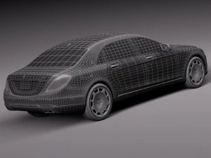 Mercedes-Benz S-class Maybach 2016 3D Model