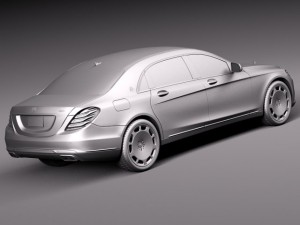 Mercedes-Benz S-class Maybach 2016 3D Model