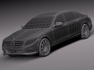 Mercedes-Benz S-class Maybach 2016 3D Model